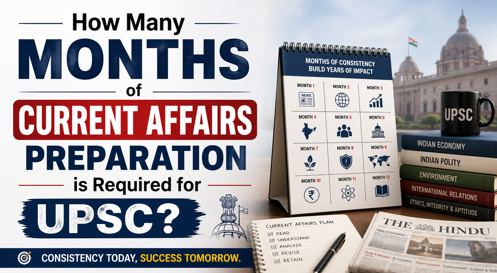 How Many Months of Current Affairs Preparation is Required for UPSC?