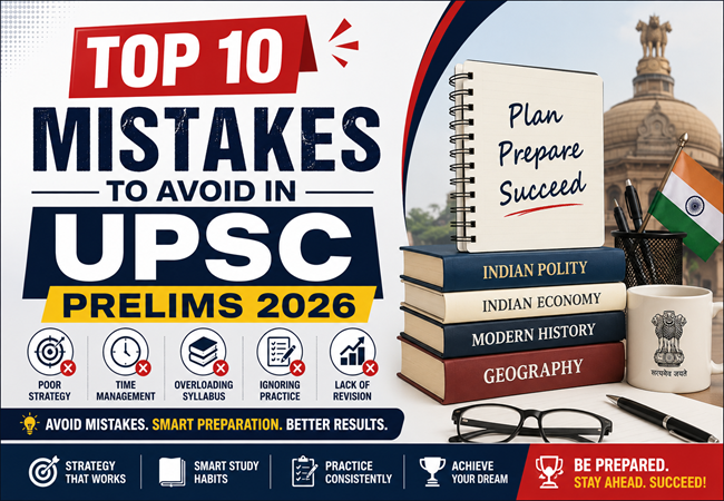 Top 10 Mistakes to Avoid in UPSC Prelims 2026 