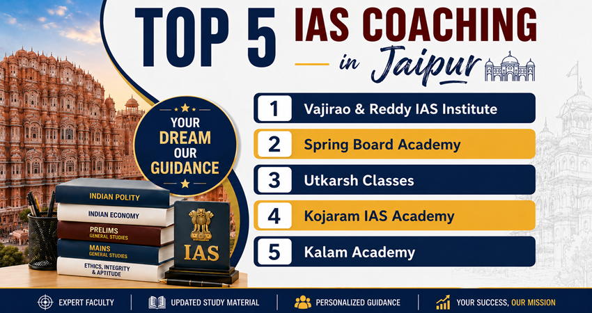 Top 5 IAS Coaching in Jaipur 2026-27 Latest Rank