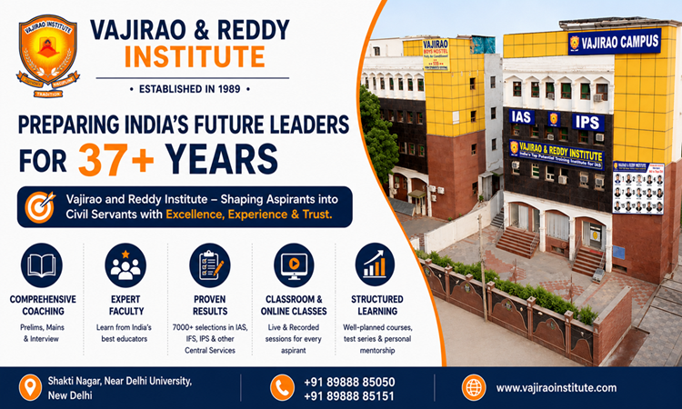 Why Choose Vajirao and Reddy Institute for IAS Coaching in Delhi