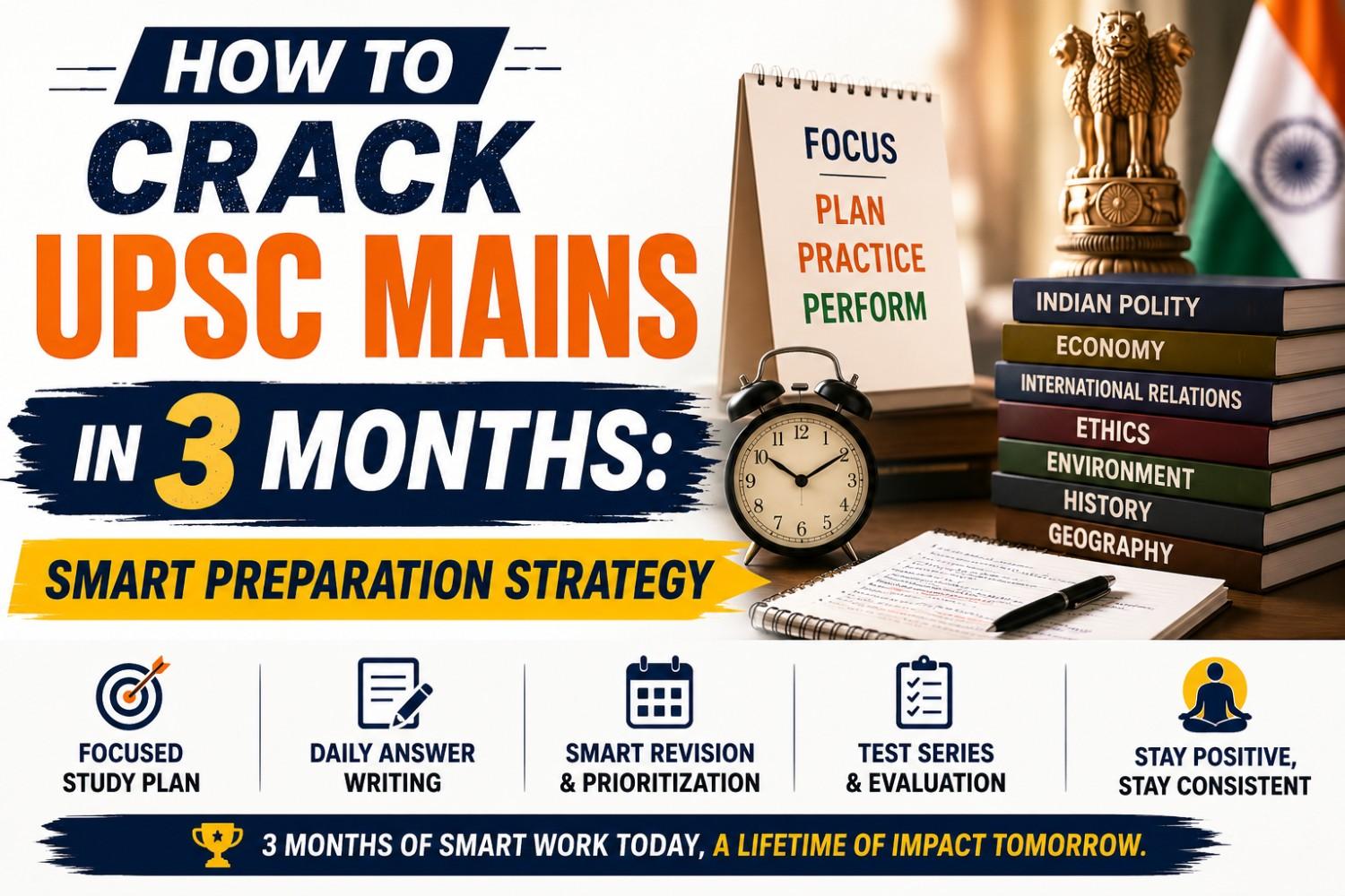 How to Crack UPSC Mains in 3 Months? Smart Preparation Strategy