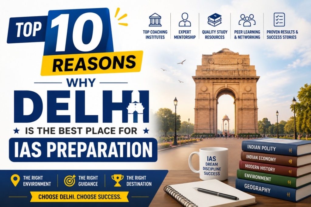 Top 10 Reasons Why Delhi is the Best Place for IAS Preparation