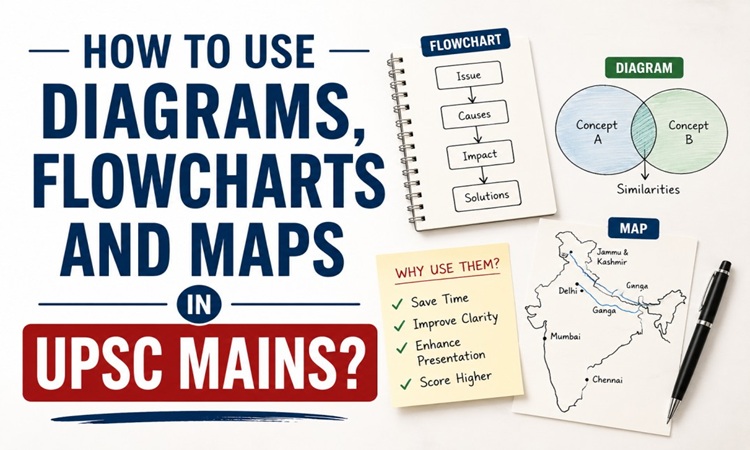 How to Use Diagrams Flowcharts and Maps in UPSC Mains