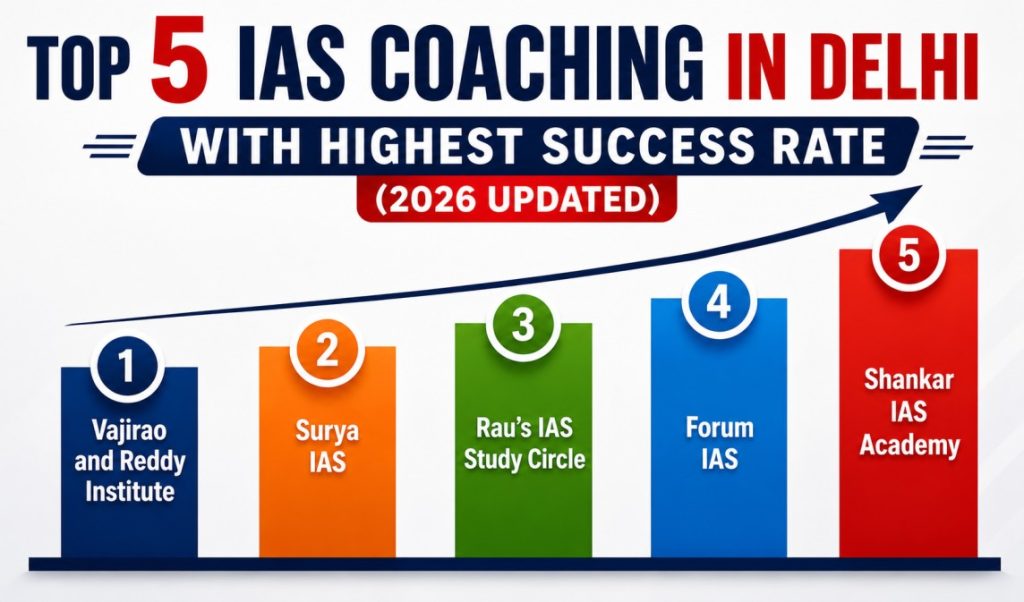 Top IAS Coaching in Delhi with Highest Success Rate (2026 Updated)
